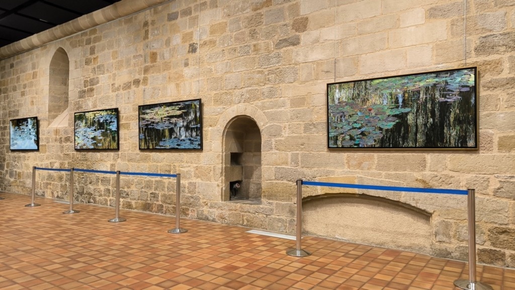 Exposition Nympheus Luminansis - Figeac, artiste Laurence Saunois - tableaux