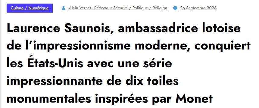 Title of the article on Nympheus Luminansis on 6Actualités