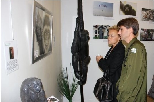 Exhibition The Art of Being a Gibbon - 2013 with laurence Saunois, Chanee and Muriel Robin