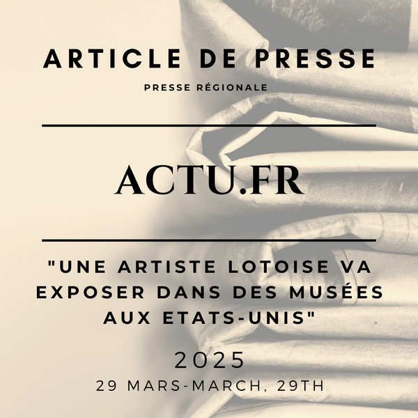 Article de presse de Actu.fr sur l'exposition Nympheus Luminansis par Laurence Saunois, Artiste