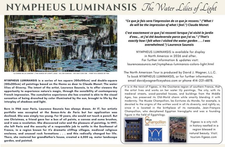 Présentation de l'exposition Nympheus Luminansis de Laurence Saunois