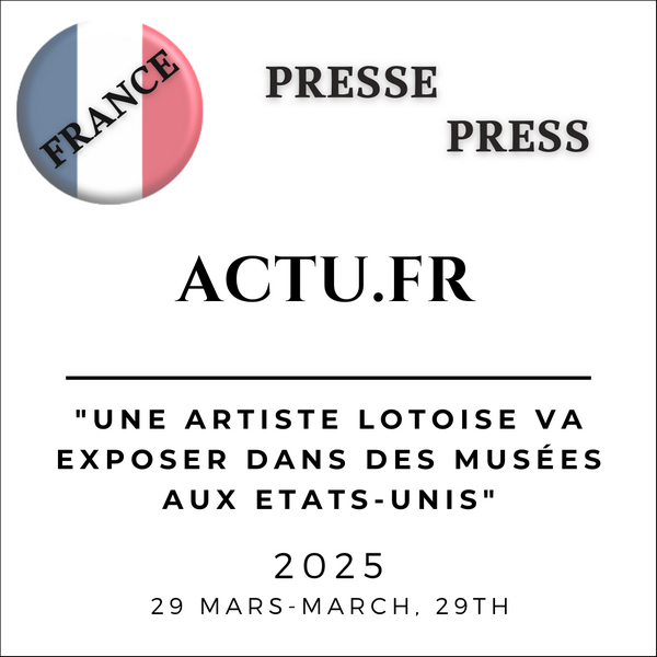 Press article on Actu.fr about The exhibition Nympheus Luminansis