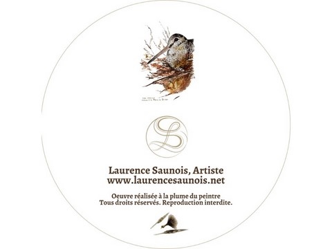 Iron woodcock's feather box: artist Laurence Saunois -PP44-verso