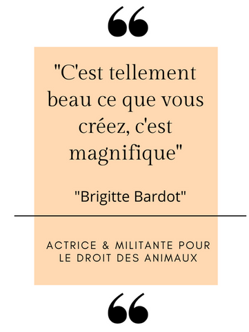  Brigitte Bardot about Laurence Saunois artist