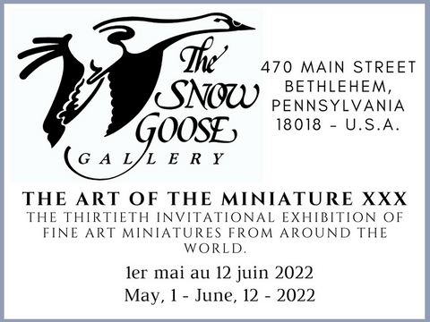 Exhibition the art of the miniature - the snow goose gallery - Laurence Saunois artist