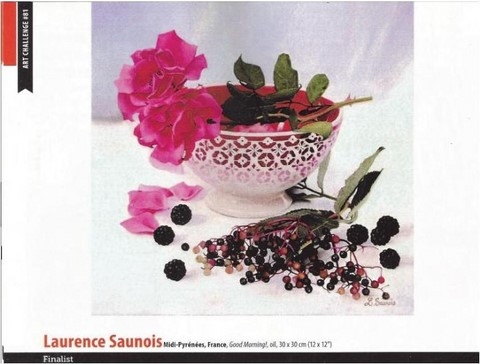 International Artist Magazine USA - "Good morning" peinture par Laurence Saunois, artiste
