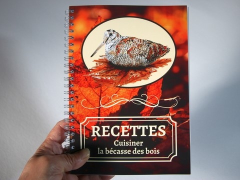 Livres "Recettes : cuisiner la bécasse des bois" par la peintre animalier Laurence Saunois - couverture