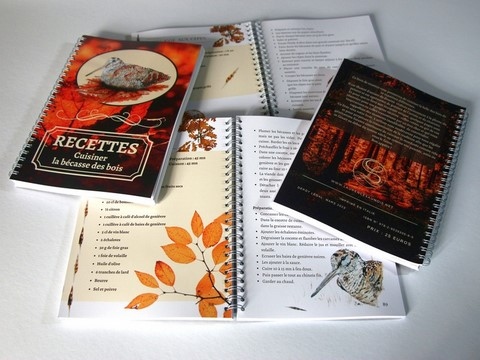 Livres "Recettes : cuisiner la bécasse des bois" par la peintre animalier Laurence Saunois