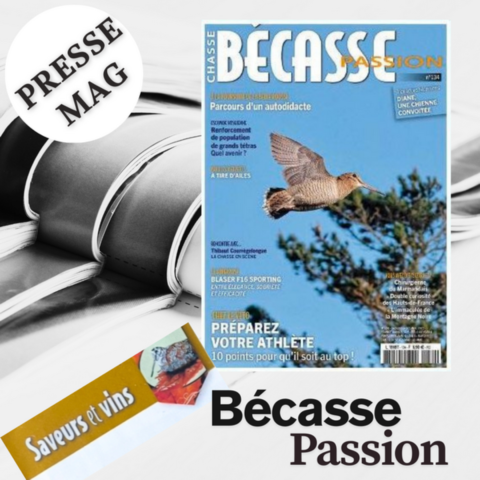 Magazine Bécasse Passion - rubrique saveurs et vins - recette laurence saunois
