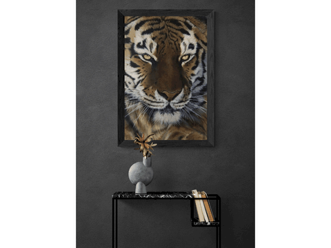 Peinture de tigre par la peintre animalier Laurence Saunois