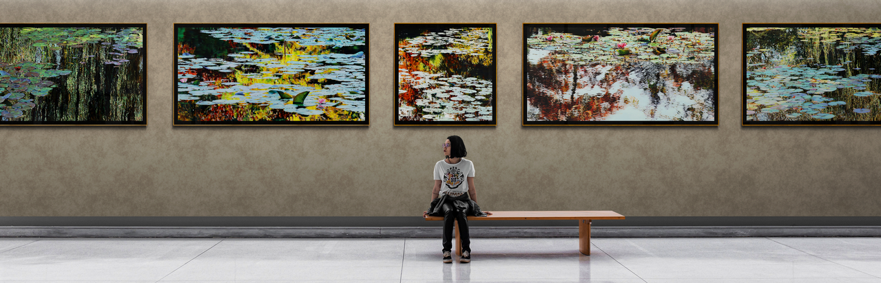 Exposition Nympheus Luminansis, Les nymphéas de la Lumière par Laurence Saunois